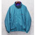 画像1: 90's【パタゴニア】patagonia ナイロン【シェルドシンチラジャケット 】【エメラルドグリーン×紫】【裏フリースブルゾン】【サイズXL】<br> (1)