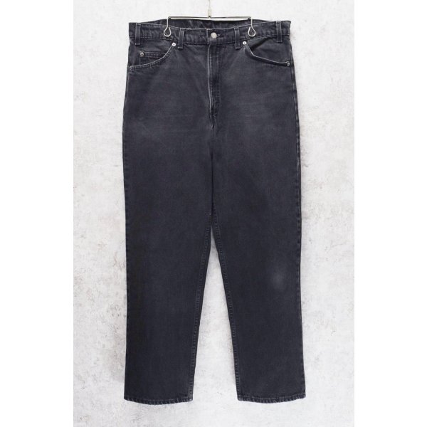 画像1: 90's【USA製】【ビンテージ】【LEVI'S】【リーバイス５５０】550 黒 デニムパンツ ブラックデニム【36ｘ30】 