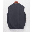 画像3: スコットランド製 ビンテージ【アクアスキュータム】チャコール Vネック【アンゴラウールベスト】【44】<br> (3)