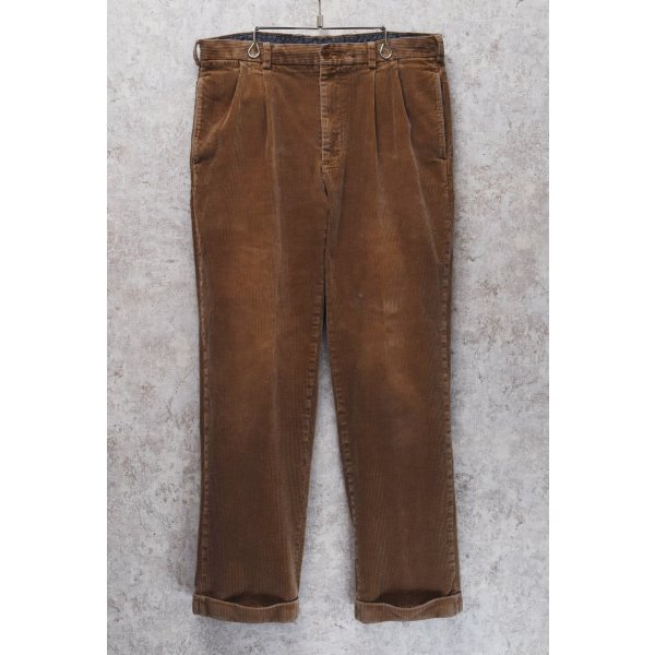 画像1: 【ブルックスブラザーズ】brooksbrothers【ライトブラウン】【２タック】コーデュロイパンツ【35X32】 