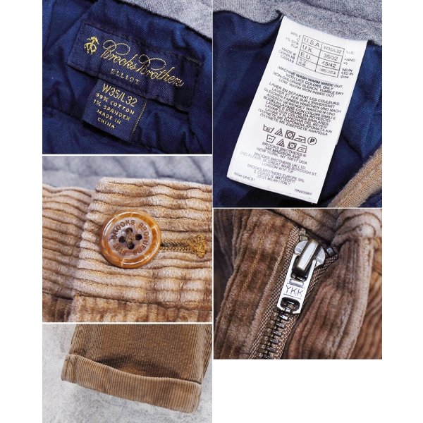 画像2: 【ブルックスブラザーズ】brooksbrothers【ライトブラウン】【２タック】コーデュロイパンツ【35X32】 