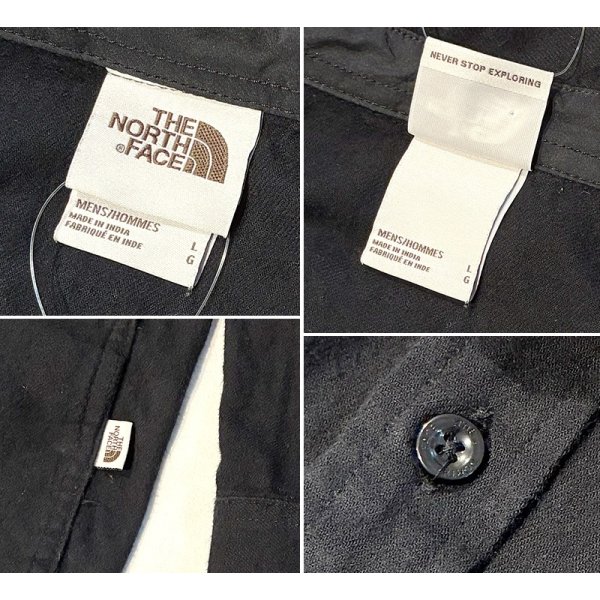 画像2: ビンテージ【ノースフェイス】【the north face】【黒】シャモアシャツ【サイズL】 