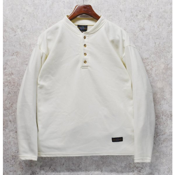 画像1: ＵＳＡ製【ビンテージ】【PERIGEE】ペリジー【オフホワイト】ヘンリーネック【フリースカットソー】【サイズL】 