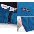 画像2: 90's~【ビンテージ】【Eddie Baue】【エディーバウアー】白タグ【青】【フリースベスト】【サイズM】<br> (2)