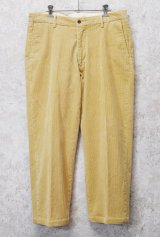 90's ビンテージ【ラルフローレン】POLO RALPH LAUREN【preston pant】プレストンパンツ【ベージュ】【コーデュロイパンツ】【33×32】 