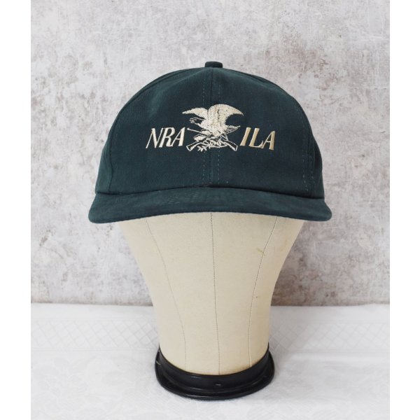 画像1: 【デッドストック】90’ｓ~ USA製【ビンテージ】【NRA ILA】【緑】【コットンキャップ】【ＢＢキャップ】 