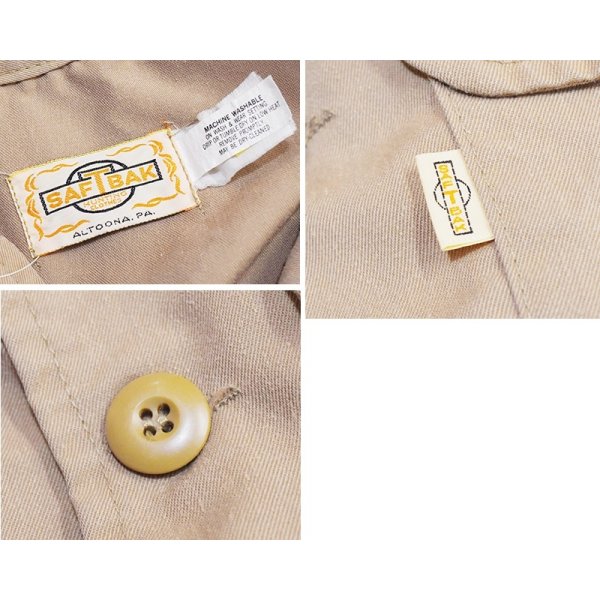 画像2: 80's~【ビンテージ】サフトバック【SAFTBAK】【ベージュ×オリーブ】【ハンティングジャケット】コットンジャケット 