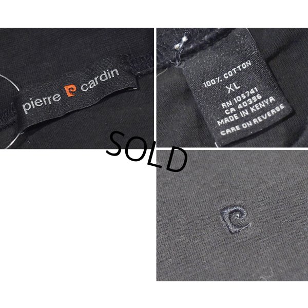 画像2: ビンテージ【pierre cardin】ピエールカルダン【黒】【コットン】 無地【モックネックロンT】【サイズXL】 
