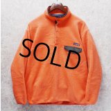 90's~ ビンテージ【パタゴニア】patagonia【サーモンピンク】シンチラ【スナップT】【フリースプルオーバー】【サイズL  】 