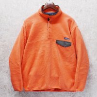90's~ ビンテージ【パタゴニア】patagonia【水色】シンチラ【スナップT】【フリースプルオーバー】【サイズL  】 