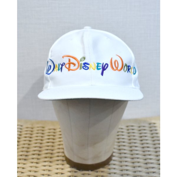 画像3: 【ビンテージ】Walt Disney World【ウォルトディズニー】刺繍【白】BBキャップ【ベースボールキャップ】サイズフリー 