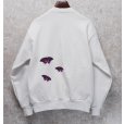 画像3: USA製 ロサンゼルスアパレル【STA Apparel】アゲハ蝶 白【フラミンゴ】スウェット  サイズM<br> (3)
