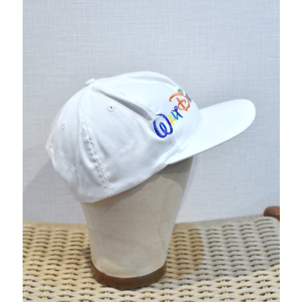 画像4: 【ビンテージ】Walt Disney World【ウォルトディズニー】刺繍【白】BBキャップ【ベースボールキャップ】サイズフリー 