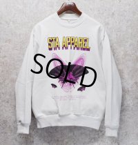 USA製 ロサンゼルスアパレル【STA Apparel】アゲハ蝶 白【フラミンゴ】スウェット  サイズM 