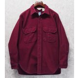 〜80’s USA製【ビンテージ】カベラス【cabela's】エンジ シャモアクロスシャツ【サイズL】 