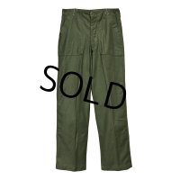 デッドストック【60's】【米軍実物】【ビンテージ】OG107【ベイカーパンツ】ダブルステッチ【ユーティリティパンツ】【34ｘ33】 