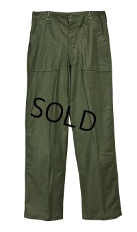 デッドストック【60's】【米軍実物】【ビンテージ】OG107【ベイカーパンツ】ダブルステッチ【ユーティリティパンツ】【34ｘ33】 