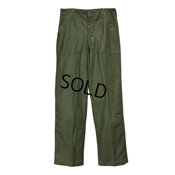画像1: デッドストック【60's】【米軍実物】【ビンテージ】OG107【ベイカーパンツ】ダブルステッチ【ユーティリティパンツ】【34ｘ33】 