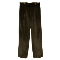 ビンテージ フランス製？【BERNARD ZINS】ベルナールザンス【ブラウン】２タック【コーデュロイパンツ】コーデュロイスラックス【38】 