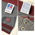 画像2: 90's【USA製】【RUSSELL】ラッセル 【ビンテージ】チャコールｘリブエンジライン 【ヘンリーネックスウェット】【サイズL】<br> (2)