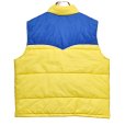 画像3: ~80's【ビンテージ】【ANCO】【黄色×青】中綿入り【ダウンベスト】ワッペン付き ジップアップベスト【サイズＬ】<br> (3)