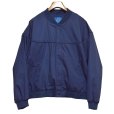 画像1: 【ビンテージ】【TOWN CRAFT】タウンクラフト【紺】ネイビー【カップショルダージャケット】【ジップアップブルゾン】【ダービージャケット】【サイズXL】<br> (1)