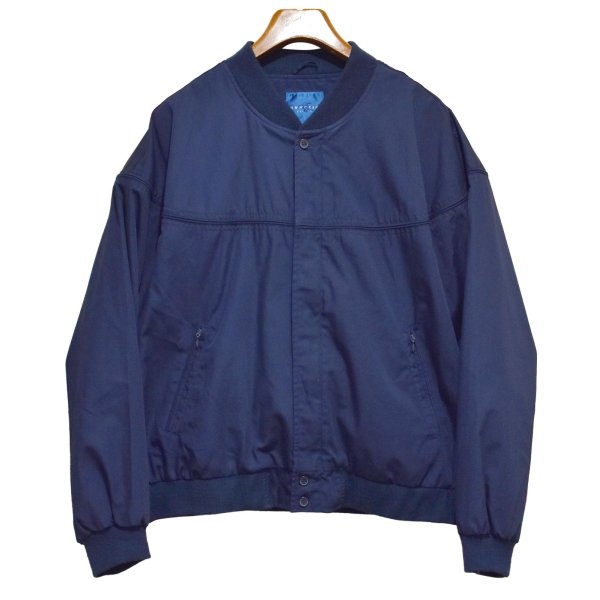 画像1: 【ビンテージ】【TOWN CRAFT】タウンクラフト【紺】ネイビー【カップショルダージャケット】【ジップアップブルゾン】【ダービージャケット】【サイズXL】 