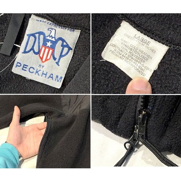 画像2: 米軍実物 U.S.ARMY【ECWCS】 Gen2 level3【PECKHAM】黒 300フリースジャケット【サイズＬ】 