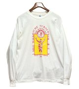 【90’s】USA製【Murina's Best】ビンテージ【マラソン】バックプリント付き【白】【ロンT】【サイズL】 