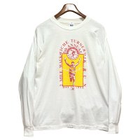 【90’s】USA製【Murina's Best】ビンテージ【マラソン】バックプリント付き【白】【ロンT】【サイズL】 
