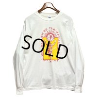 【90’s】USA製【Murina's Best】ビンテージ【マラソン】バックプリント付き【白】【ロンT】【サイズL】 