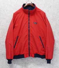 【USA製】90's~【ビンテージ】【ランズエンド】【LANDS' END】赤×紺【裏フリース】【スコールジャケット】【サイズL】 
