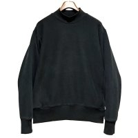 【ビンテージ】【チャンピオン】【champion】【リバースウィーブ】黒無地【モックネックスウェット】【サイズL】 