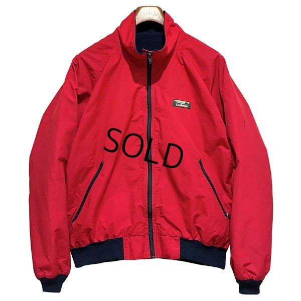 画像1: 〜90's USA製【ビンテージ】L.L.Bean【ＬＬビーン】【赤×裏地紺フリース】【スリーシーズンジャケット】【サイズXL】 
