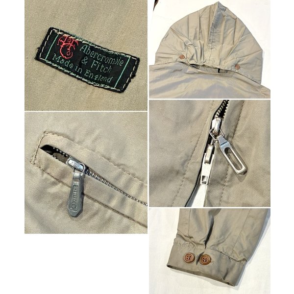 画像2: 【70's】イングランド製【ビンテージ】【アバクロンビー】【アバクロ】【ベージュ】【フード付き】【コットンジャケット】 
