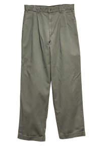 【90's】【ビンテージ】【DOCKERS】ドッカーズ【カーキ】【２タックコットンパンツ】【33ｘ30】 