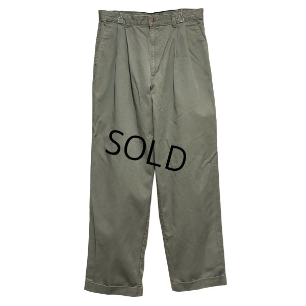 画像1: 【90's】【ビンテージ】【DOCKERS】ドッカーズ【カーキ】【２タックコットンパンツ】【33ｘ30】 