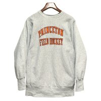 90’ｓ USA製 ビンテージ【チャンピオン】バックプリント付き【Champion】リバースウィーブスウェット プリンストン【PRINCETON FIELD HOCKEY】 カレッジ【グレー】【スウェット】【サイズＸＬ】 