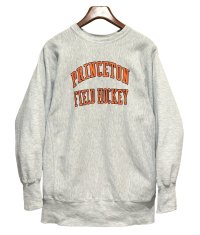 90’ｓ USA製 ビンテージ【チャンピオン】バックプリント付き【Champion】リバースウィーブスウェット プリンストン【PRINCETON FIELD HOCKEY】 カレッジ【グレー】【スウェット】【サイズＸＬ】 