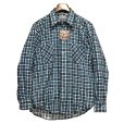 画像1: デッドストック【90's】ビンテージ【Bud Berma】青チェック ネルシャツ【サイズM】<br> (1)