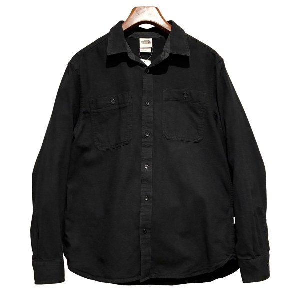 画像1: ビンテージ【ノースフェイス】【the north face】【黒】シャモアシャツ【サイズL】 
