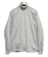 未使用 90's【USA製】ビンテージ【North West Territory】ノースウェストテリトリー【グレー】無地【タートルネックロンT】【サイズM】 