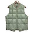 画像1: 〜80's【ビンテージ】【Eddie Bauer】【エディーバウアー】【セージグリーン】スカイライナー 黒タグ ダウン【ダウンベスト】【サイズS程度】<br> (1)