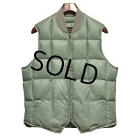 〜80's【ビンテージ】【Eddie Bauer】【エディーバウアー】【セージグリーン】スカイライナー 黒タグ ダウン【ダウンベスト】【サイズS程度】 