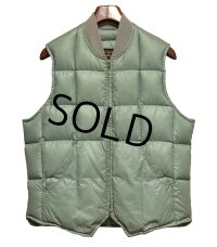 〜80's【ビンテージ】【Eddie Bauer】【エディーバウアー】【セージグリーン】スカイライナー 黒タグ ダウン【ダウンベスト】【サイズS程度】 