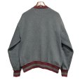 画像3: 90's【USA製】【RUSSELL】ラッセル 【ビンテージ】チャコールｘリブエンジライン 【ヘンリーネックスウェット】【サイズL】<br> (3)
