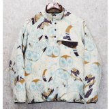  ビンテージ【パタゴニア】patagonia【フクロウ柄】シンチラ【スナップT】【フリースプルオーバー】【サイズM  】 