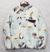  ビンテージ【パタゴニア】patagonia【フクロウ柄】シンチラ【スナップT】【フリースプルオーバー】【サイズM  】 
