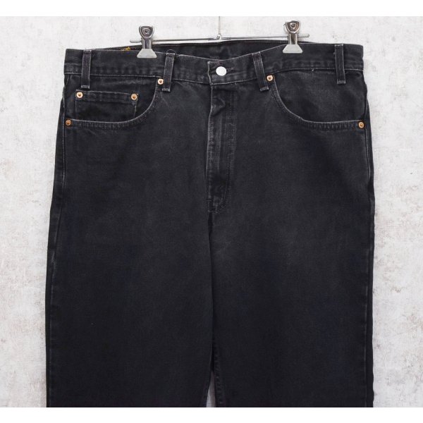 画像4: 90’s 【USA製】【ビンテージ】【LEVI'S】【リーバイス５５０】550 黒 デニムパンツ ブラックデニム【38ｘ30】 