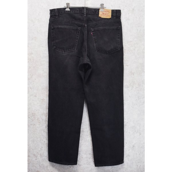 画像6: 90’s 【USA製】【ビンテージ】【LEVI'S】【リーバイス５５０】550 黒 デニムパンツ ブラックデニム【38ｘ30】 